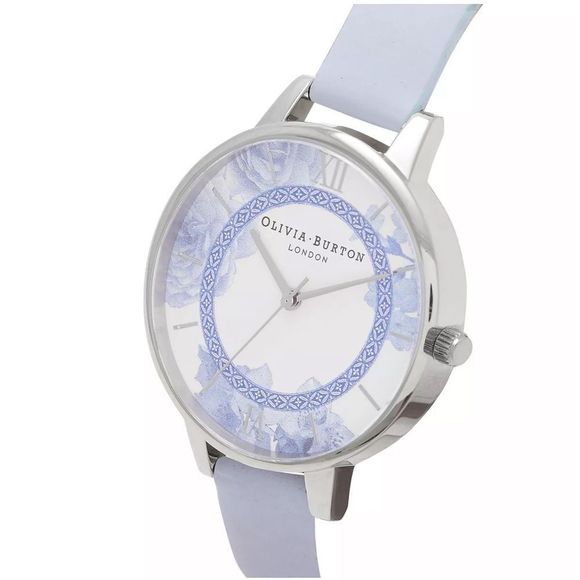 NWT OLIVIA BURTON
Women's Tea Party Navy Leather Strap Watch 34mm - Picture 2 of 6
